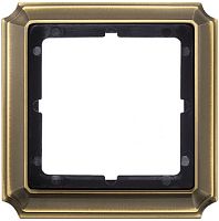 Рамка универсальная Schneider Electric Merten Antique 1-м. античная латунь  картинка